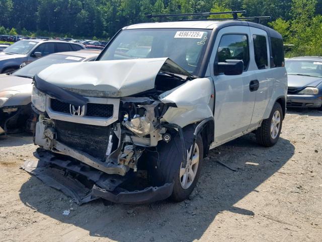 5J6YH2H74AL003471 - 2010 HONDA ELEMENT EX WHITE photo 2