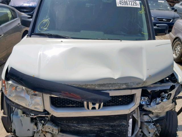 5J6YH2H74AL003471 - 2010 HONDA ELEMENT EX WHITE photo 7