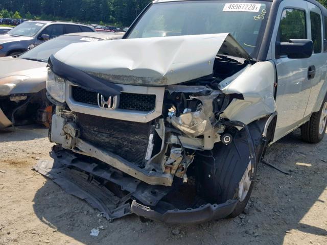 5J6YH2H74AL003471 - 2010 HONDA ELEMENT EX WHITE photo 9