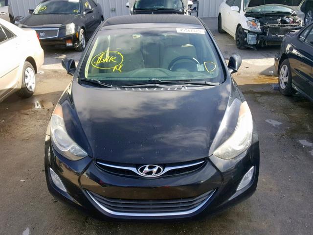 5NPDH4AE7DH297420 - 2013 HYUNDAI ELANTRA GL BLACK photo 9