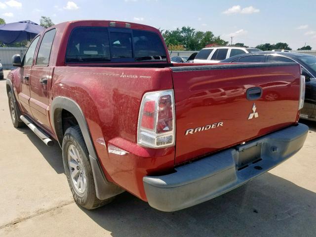 1Z7HC38K96S537839 - 2006 MITSUBISHI RAIDER DUR RED photo 3