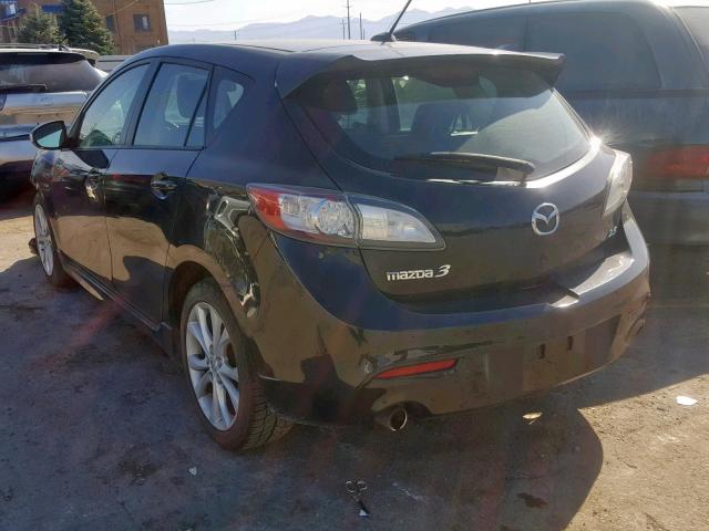 JM1BL1H63A1185431 - 2010 MAZDA 3 S BLACK photo 3