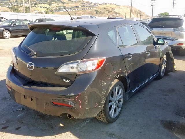 JM1BL1H63A1185431 - 2010 MAZDA 3 S BLACK photo 4