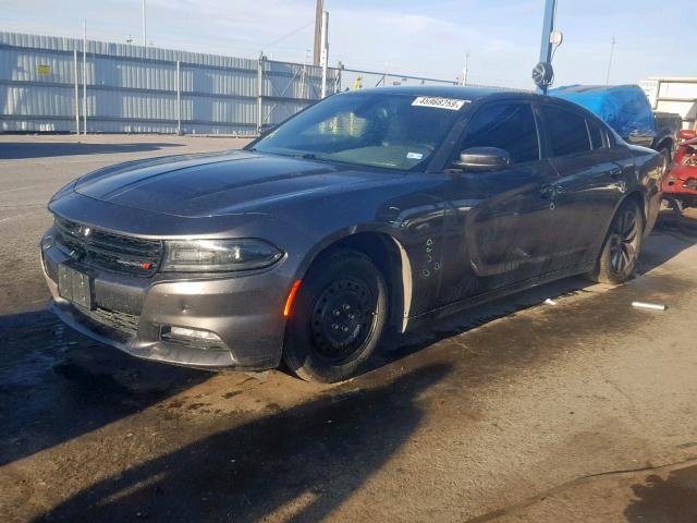 2C3CDXHG9FH722457 - 2015 DODGE CHARGER SX GRAY photo 2