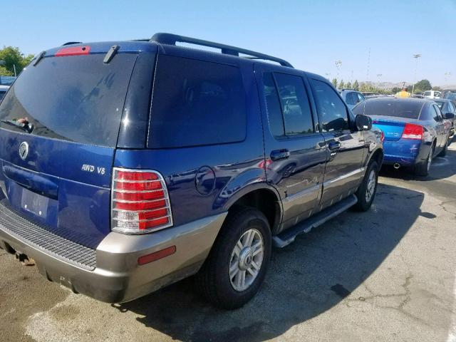 4M2ZU86W94UJ17901 - 2004 MERCURY MOUNTAINEE BLUE photo 4