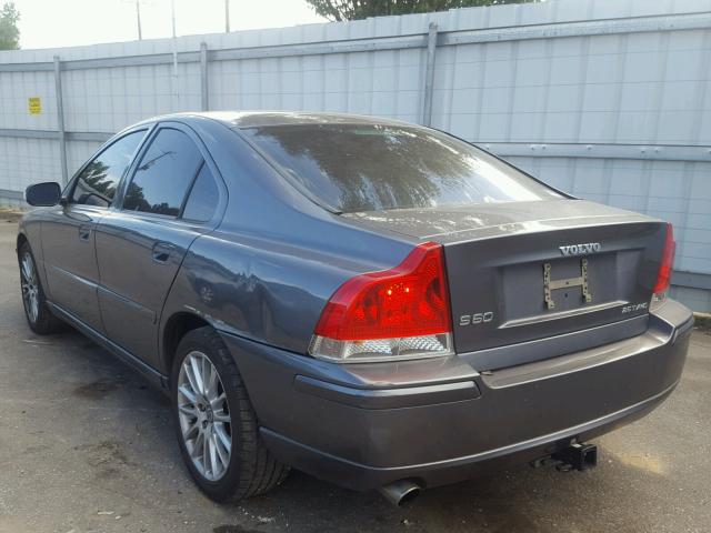 YV1RS592572600475 - 2007 VOLVO S60 2.5T BLUE photo 3