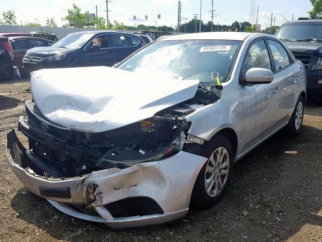 KNAFU4A24A5866405 - 2010 KIA FORTE EX SILVER photo 2