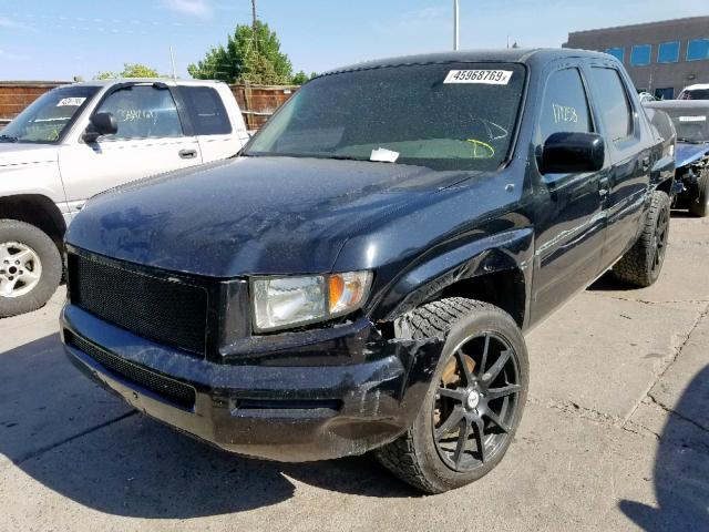 2HJYK16566H561633 - 2006 HONDA RIDGELINE BLACK photo 2