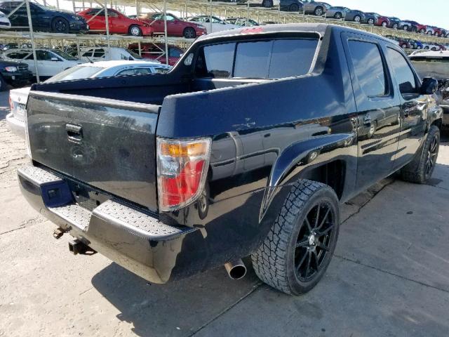 2HJYK16566H561633 - 2006 HONDA RIDGELINE BLACK photo 4