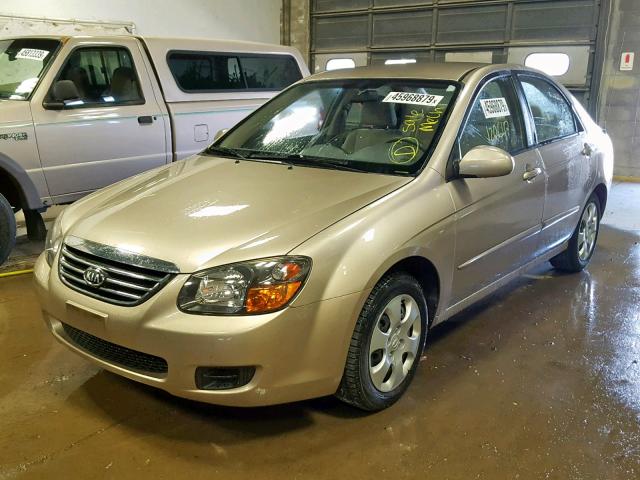 KNAFE221795617504 - 2009 KIA SPECTRA EX TAN photo 2