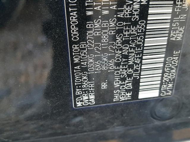 JTLZE4FE1EJ051550 - 2014 TOYOTA SCION XB Qara foto 10