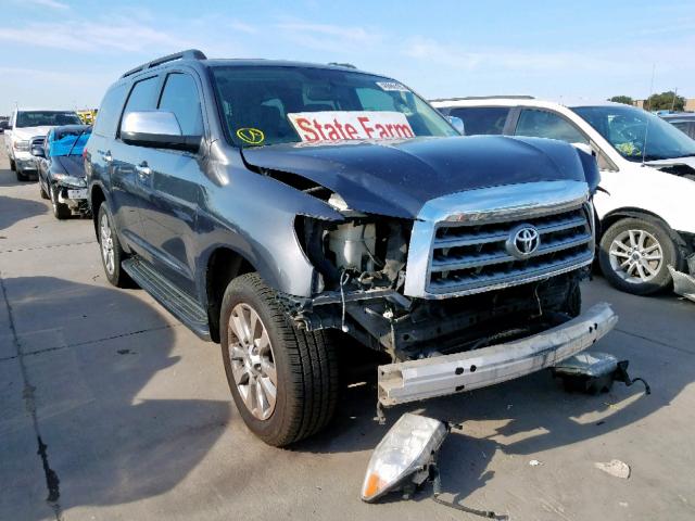 5TDKY5G1XDS049402 - 2013 TOYOTA SEQUOIA LI GRAY photo 1