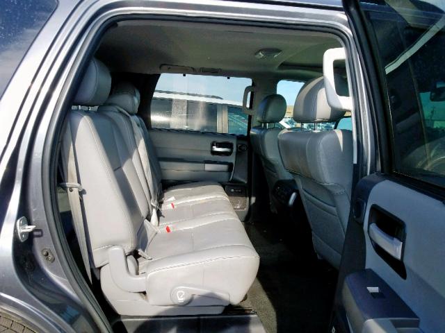 5TDKY5G1XDS049402 - 2013 TOYOTA SEQUOIA LI GRAY photo 6