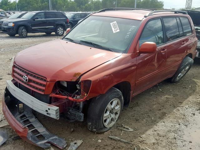 JTEHF21A830106703 - 2003 TOYOTA HIGHLANDER BURGUNDY photo 2