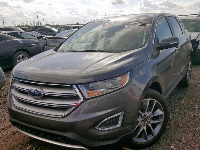 2FMPK3K85GBB59016 - 2016 FORD EDGE TITAN CHARCOAL photo 2