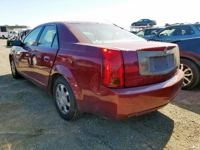 1G6DM57N630119845 - 2003 CADILLAC CTS BURGUNDY photo 3