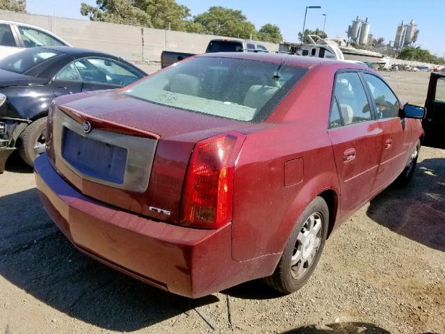 1G6DM57N630119845 - 2003 CADILLAC CTS BURGUNDY photo 4