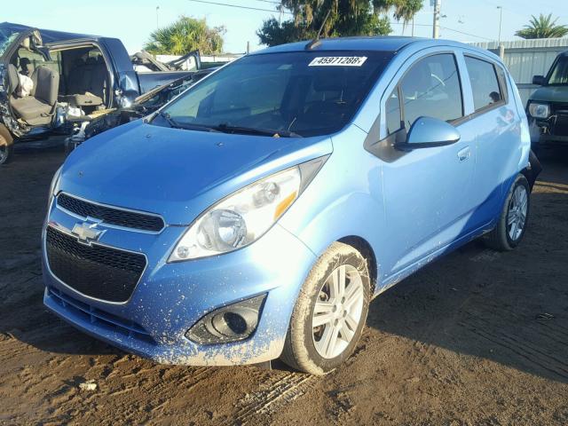 KL8CA6S97DC590199 - 2013 CHEVROLET SPARK LS BLUE photo 2