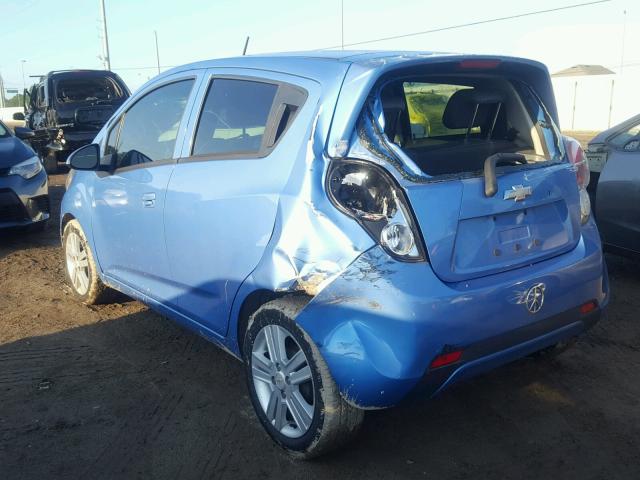 KL8CA6S97DC590199 - 2013 CHEVROLET SPARK LS BLUE photo 3