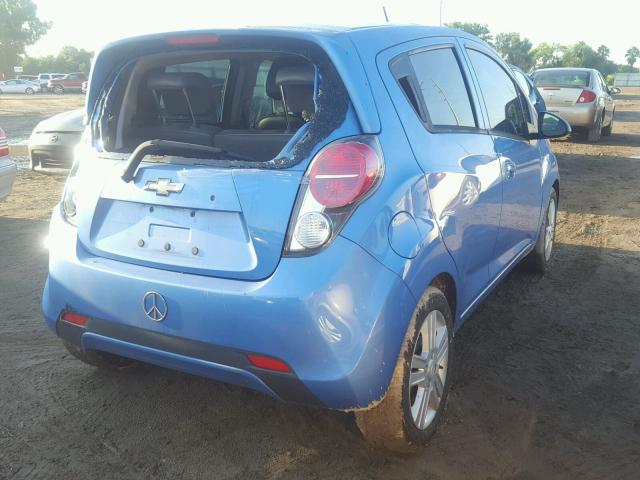 KL8CA6S97DC590199 - 2013 CHEVROLET SPARK LS BLUE photo 4