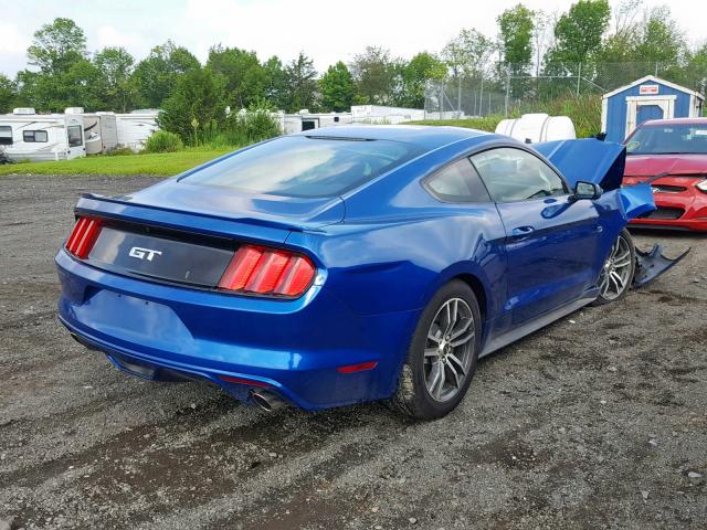 1FA6P8CF0H5289048 - 2017 FORD MUSTANG GT BLUE photo 4