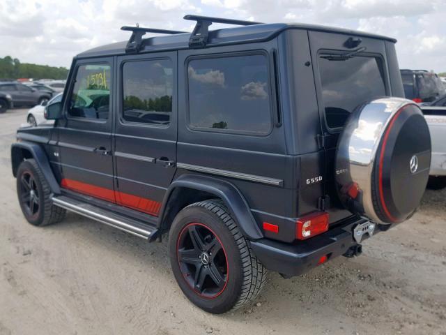 WDCYC3KFXHX276941 - 2017 MERCEDES-BENZ G 550 BLACK photo 3