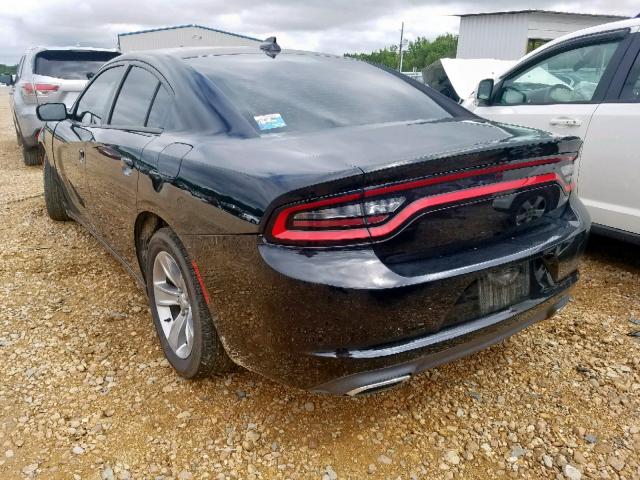 2C3CDXHG0GH335006 - 2016 DODGE CHARGER SX BLACK photo 3