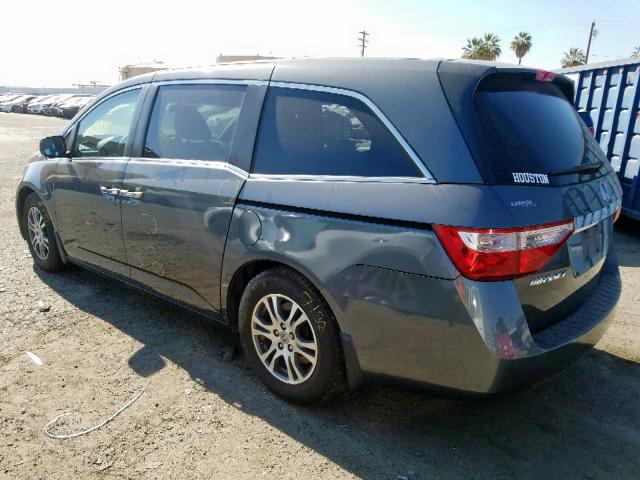 5FNRL5H43DB008779 - 2013 HONDA ODYSSEY EX CHARCOAL photo 3