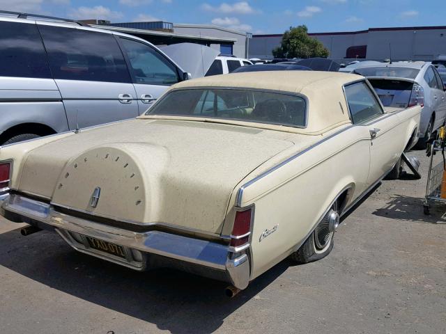 9Y89A868373 - 1959 LINCOLN CONTINENTA YELLOW photo 4