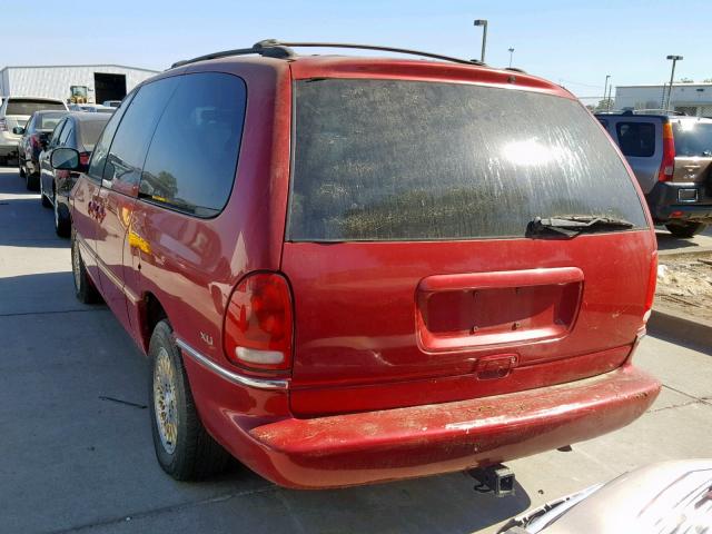 1C4GP64L2VB376969 - 1997 CHRYSLER TOWN & COU RED photo 3