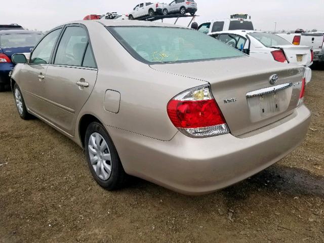 4T1BE32K15U028203 - 2005 TOYOTA CAMRY LE GOLD photo 3