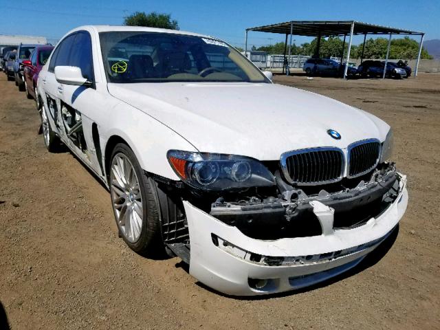 WBAHL83538DT12346 - 2008 BMW 750 I WHITE photo 1