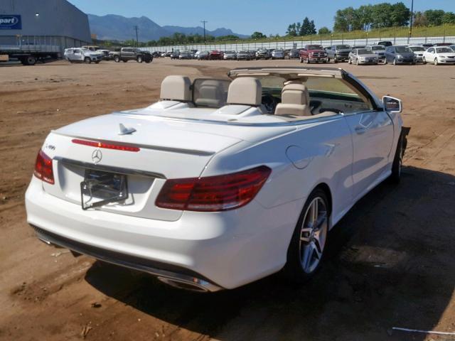 WDDKK6FF3GF341598 - 2016 MERCEDES-BENZ E 400 WHITE photo 4