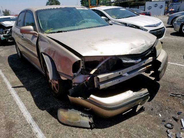 2G1WF52E259133525 - 2005 CHEVROLET IMPALA GOLD photo 1