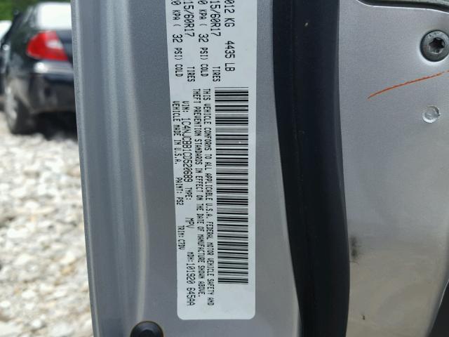 1C4NJCBB1CD520689 - 2012 JEEP COMPASS SP Күміс фото 10