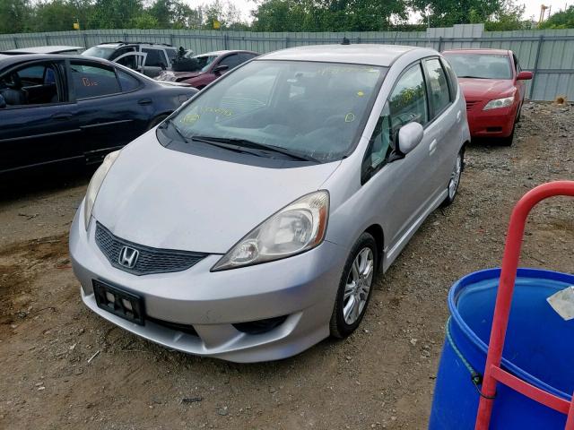 JHMGE8H56BC000793 - 2011 HONDA FIT SPORT SILVER photo 2