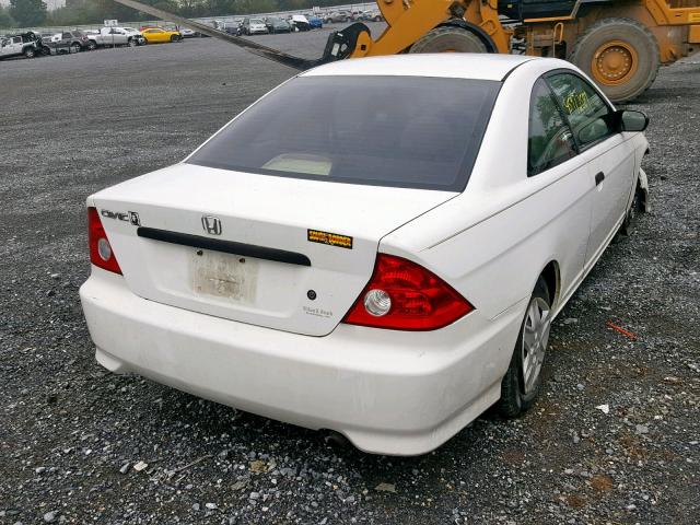 1HGEM22195L070597 - 2005 HONDA CIVIC DX V WHITE photo 4