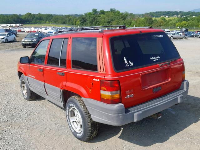 1J4GZ58S3TC350761 - 1996 JEEP GRAND CHER RED photo 3