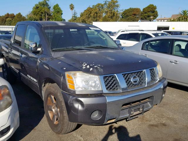 1N6AA07A85N507963 - 2005 NISSAN TITAN XE CHARCOAL photo 1