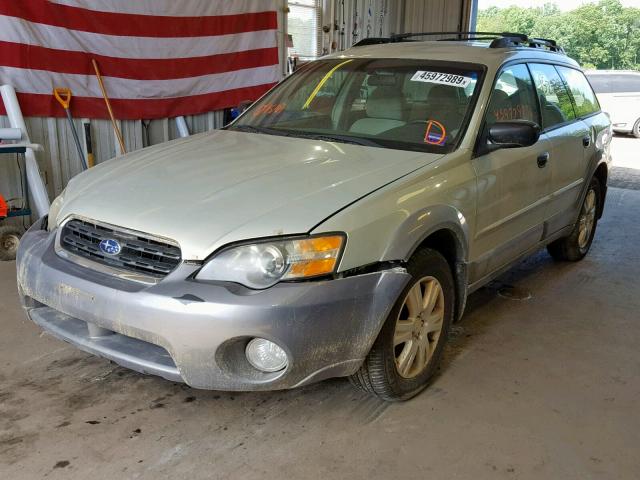 4S4BP61C857358750 - 2005 SUBARU LEGACY OUT GREEN photo 2