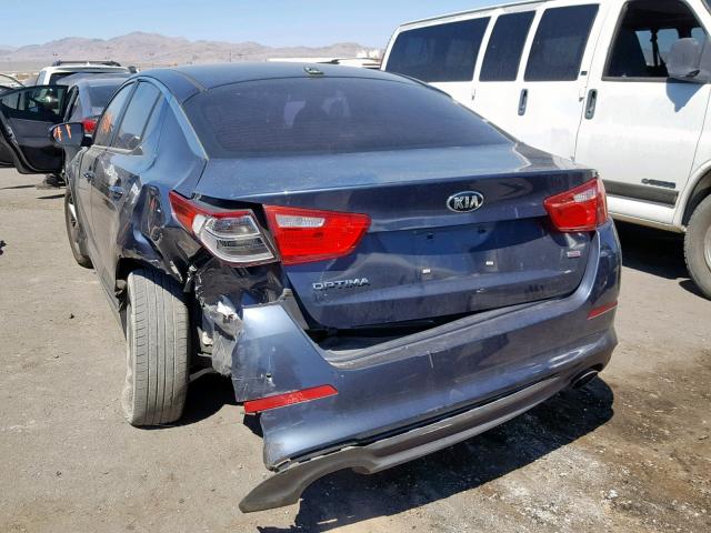 5XXGM4A70FG416756 - 2015 KIA OPTIMA LX BLUE photo 3