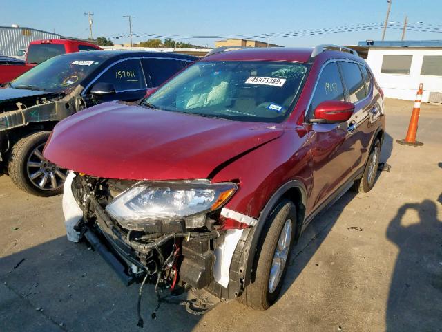 5N1AT2MT8JC757820 - 2018 NISSAN ROGUE S RED photo 2