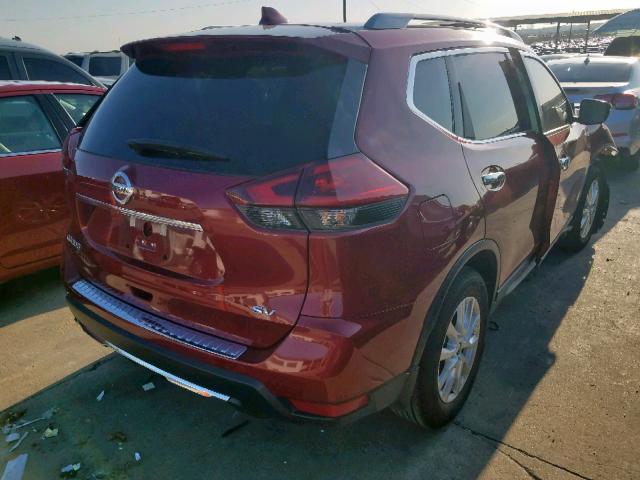 5N1AT2MT8JC757820 - 2018 NISSAN ROGUE S RED photo 4