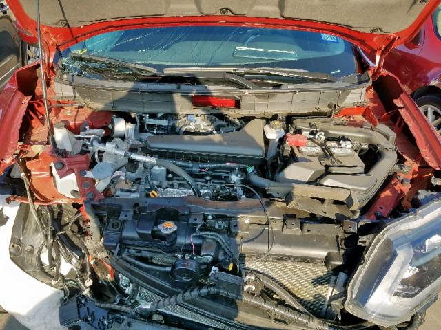 5N1AT2MT8JC757820 - 2018 NISSAN ROGUE S RED photo 7