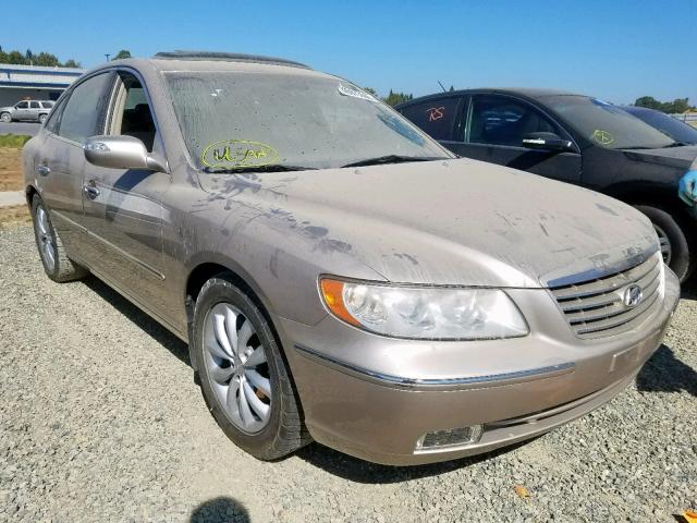 KMHFC46F68A273904 - 2008 HYUNDAI AZERA SE BEIGE photo 1