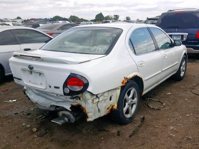 JN1CA31D51T806514 - 2001 NISSAN MAXIMA GXE WHITE photo 4