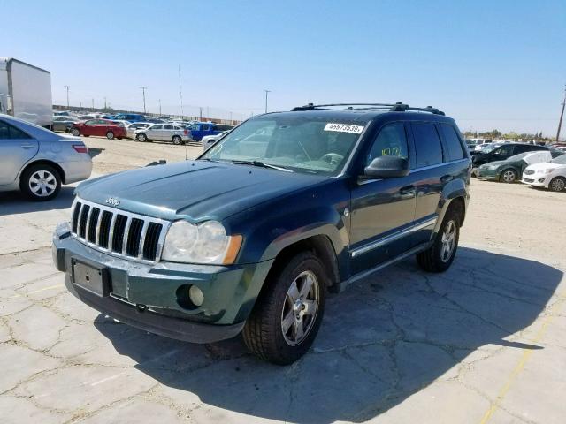 1J8HR58285C698514 - 2005 JEEP GRAND CHER TEAL photo 2