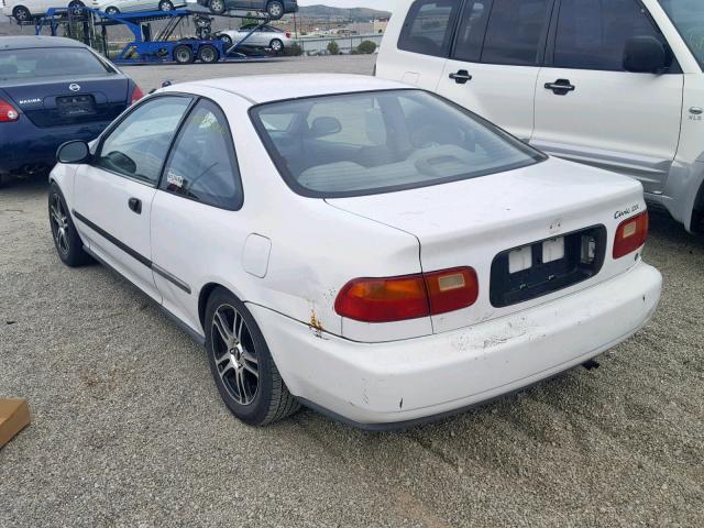 2HGEJ2122SH553912 - 1995 HONDA CIVIC DX WHITE photo 3