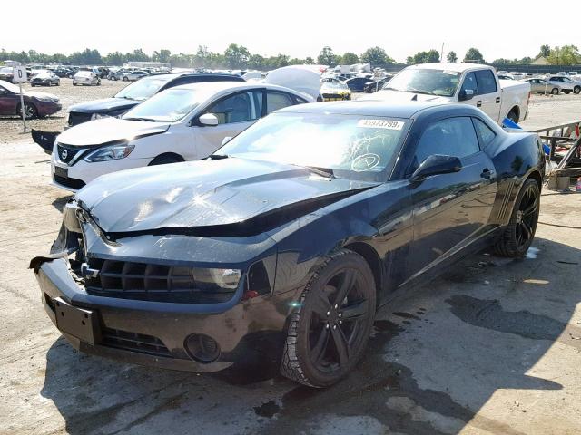 2G1FE1E37C9113306 - 2012 CHEVROLET CAMARO LS BLACK photo 2