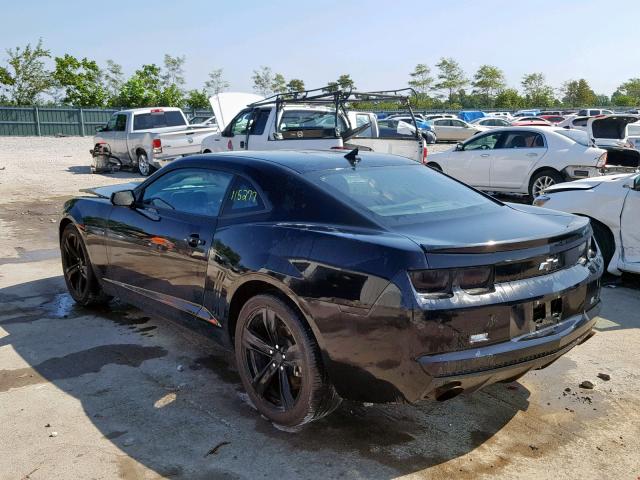 2G1FE1E37C9113306 - 2012 CHEVROLET CAMARO LS BLACK photo 3